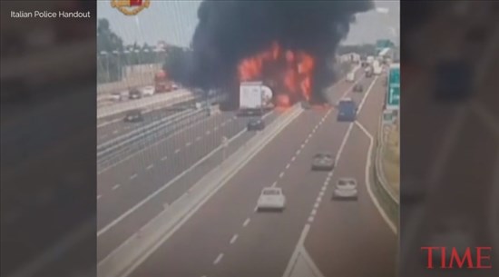Truck explosion-Bridge collapse