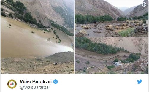 Afghanistan landslide / Wais Barakzai / Twitter