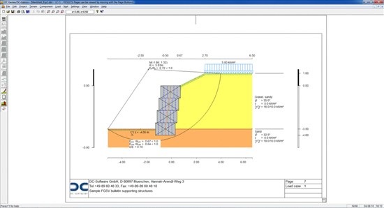 DC Gabion wall design software