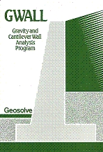 Geosolve GWALL gravity wall geotechnical software