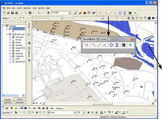 Rockware GIS Link software