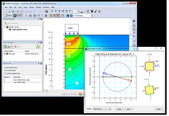 SIGMA stress deformation analysis software